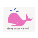 Andy Whale Singletons_pink,blue on white postcards