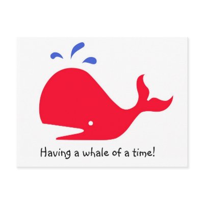 Andy Whale Singletons_red,blue on white by Artful_Animalz