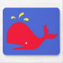 Andy Whale Singletons_red,yellow on blue Mouse Mats