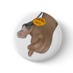 Andy's hand during stem cell infusion button