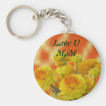 Anemones Mum's Keychain