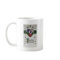 Anemones Vintage Valentine Mug