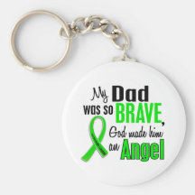 Angel 1 Non-Hodgkin's Lymphoma Dad Key Chain