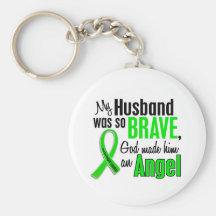 Angel 1 Non-Hodgkin's Lymphoma Husband Keychain
