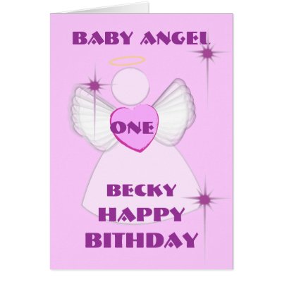 Angel #1Birthday Invitation-Customise by wholeheartedly