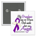 Angel 2 Grandma Pancreatic Cancer Pinback Button