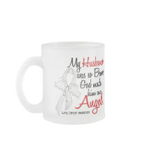 Angel 2 Husband Lung Cancer Coffee Mugs