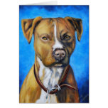 Angel American Staffordshire Terrier Dog Art Greeting Cards