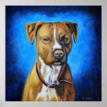 Angel American Staffordshire Terrier Dog Art Posters