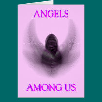 ANGEL AMONG US GREETING CARD cards