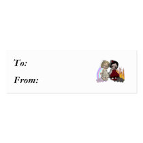 angel and devil cutie girls business card