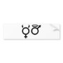 angel and devil icon bumper sticker