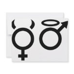angel and devil icon invitations