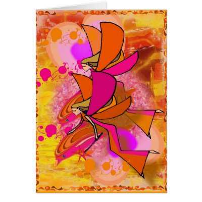 Angel and Dolphin Sunny Dayz Greeting Cards by shantifla