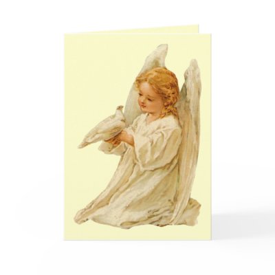 Angel and Dove Card by dchaddad