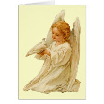 Angel and Dove - Easter Card