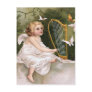 "Angel and Harp" Vintage Post Card