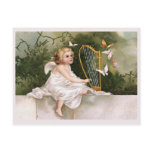 "Angel and Harp" Vintage postcards