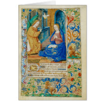 Angel and Mary Greeting Card