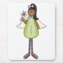 Angel Antics · Angel · Green Mouse Pads