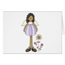 Angel Antics · Angel · Purple Greeting Cards