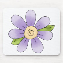 Angel Antics · Flower · Purple Mousepad