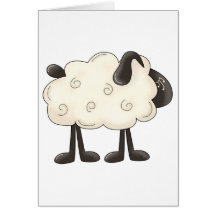 Angel Antics · Sheep Card