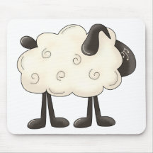 Angel Antics · Sheep Mouse Pad
