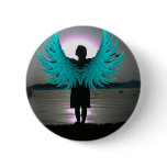 Angel at Dawn Pinback Buttons