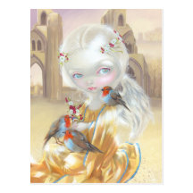 "Angel at Glastonbury Abbey" Postcard