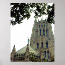 Angel At Riverside Church Print
