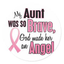 Angel AUNT Breast Cancer T-Shirts & Apparel