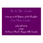 Angel Baby Baptism Business Card
