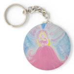 Angel & Baby - Pink Key Chain