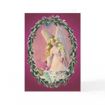 ANGEL, BABY & WREATH by SHARON SHARPE Greeting Card