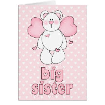 Angel Bear Big Sister Cards
