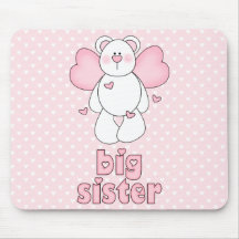 Angel Bear Big Sister Mouse Pads