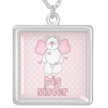 Angel Bear Big Sister Pendants