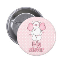 Angel Bear Big Sister Pin