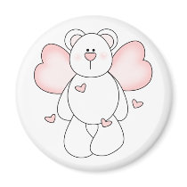 Angel Bear Fridge Magnet