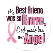 Angel BEST FRIEND Breast Cancer T-Shirts & Apparel