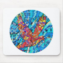 Angel Bird  - Round Mouse Pad