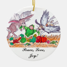 Angel Bunnies Ornament