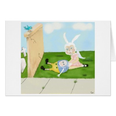 Angel bunny cards by kalien68