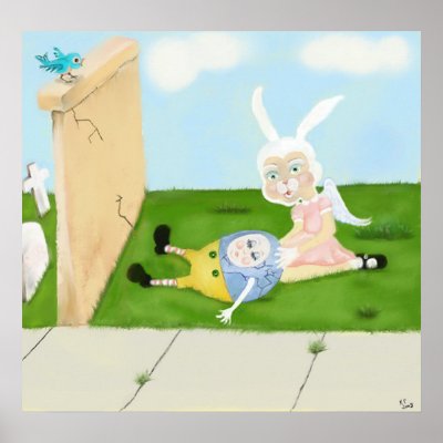 Angel bunny poster by kalien68