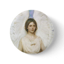 Angel by Abbott Thayer Pinback Button