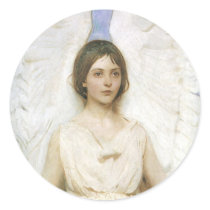 Angel by Abbott Thayer Round Sticker