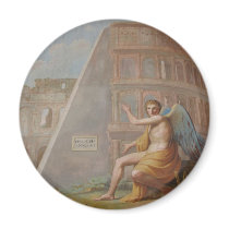 Angel by Ancient Ruins Magnets