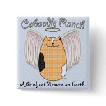 'Angel Cat' Button