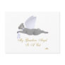 Angel Cat Dark Gray Blue Roses Guardian Angel Cat Postcards